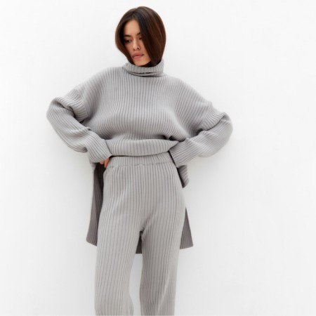 Women's costume mist (sweater and trousers), gray, p. S (40-42)-1