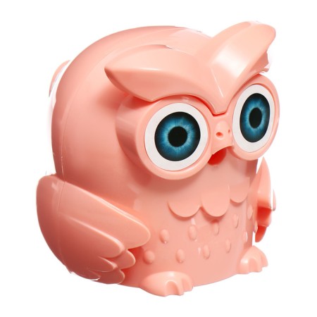 Mechanical sharpener with container owl peach-4