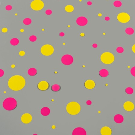 Film for flowers "Confetti" Yar. Pink+yellow 0.7 x 8.2 m, 40 mkm-2