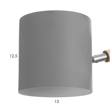 Bra "Svein" E27 40W gray 13x24x14 cm-5