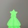 Nightlight "Christmas tree with a star" 2W Led Lr44 green 5x5x8cm
