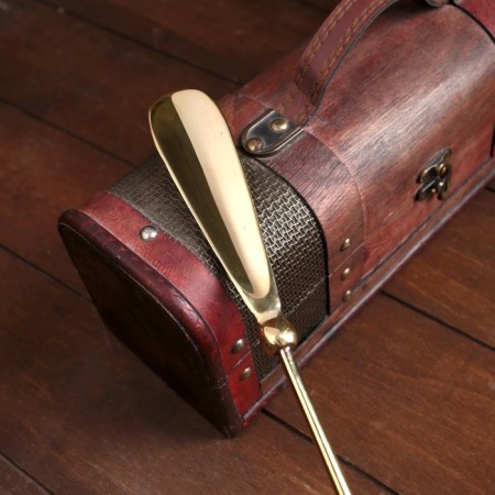 Spoon for shoes "Anchor" Brass 6x1x59 cm-2