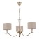 Suspended EVOLUCE lamp. Sle1126-203-03. Cassia. 3x40 watts, E14, 68x68x39 cm, Shampan