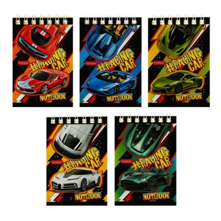 Notepad A7, 40 sheets on the crest "Cars", cover covering cardboard, block: tinted 60 g/m², mix