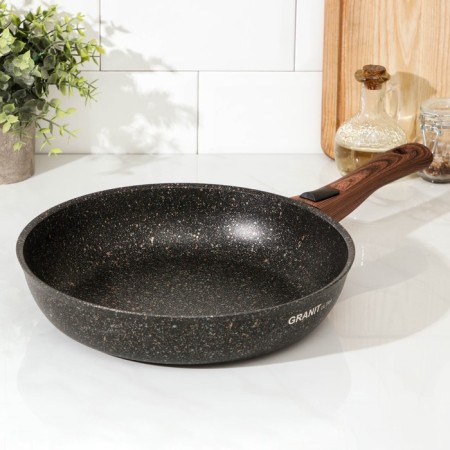 Granit Ultra Original pan, D = 28 cm, removable handle, anti -stick coating, black color