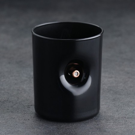 A glass for whiskey "impenetrable. Black", with a bullet, 250 ml-1