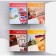 A set of subject notebooks of 48 collage sheets, 10 items, with reference material, covered cardboard, OFSET block