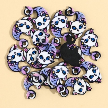 Furniture for jewelry "Cat Rusal", 1.6 x 2 cm, with a suspension, 15 pieces-1