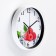 Wall clock, series: kitchen, "raspberries", discrete move D-24.5 cm