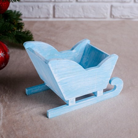 Wooden Kashpo 20 × 12 × 13 cm "Sanka", we give a blue brush beautifully-1