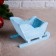 Wooden Kashpo 20 × 12 × 13 cm "Sanka", we give a blue brush beautifully