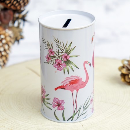 Копилка металл "Фламинго" МИКС 12х6,5х6,5 см-4