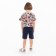 Children's shorts, dark blue color, height 122 cm