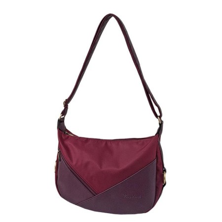 Women's bag with lightning, burgundy color