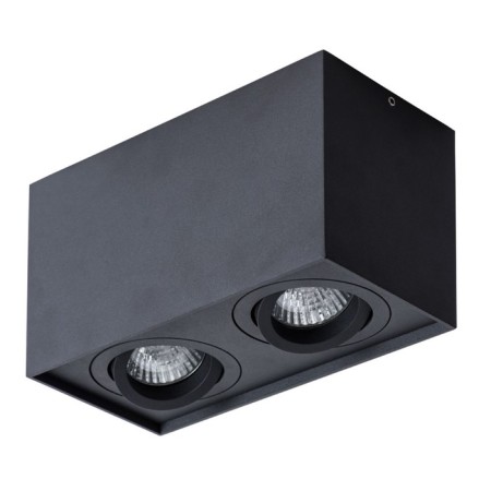 Factor lamp, 2x50W GU10, black color