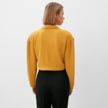 Women's jacket Minaku: Green Trend Mustard color, river 44-5