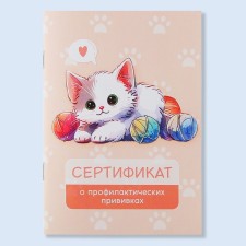 A6 preventive vaccination certificate, 24 pages, 10.5 x 14.8 cm