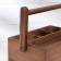 Organizer for tea and kitchen supplies with a pen, 27 × 19 × 11.5 cm, tropical acacia