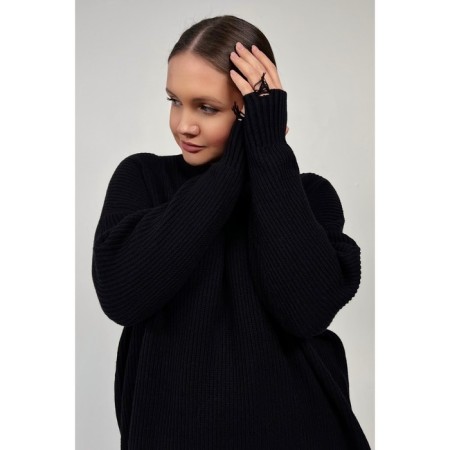 Female jumper, size 54, black color-2