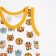 Kit (T-shirt, panties) for a boy ZOO, white/yellow color, height 74-80 cm