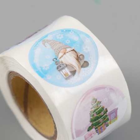 New Year Stick Paper "Magic Winter" d = 2.5 cm 252 pcs in the roll-3