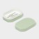 Road soap dish with a “relief” lid, plastic, 11.5 × 7.5 × 4 cm, pistachio