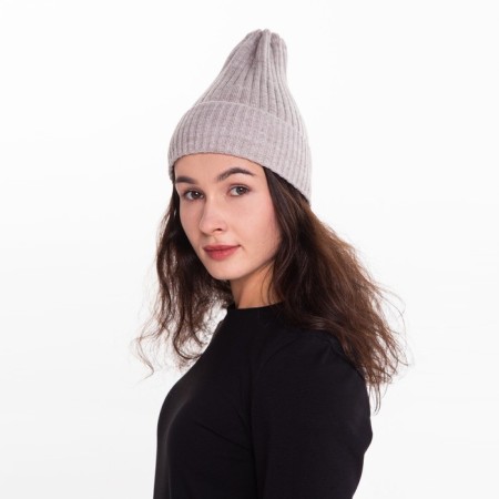 Female Winter hat, beige color, size 52-56-1