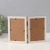 Photo frame Plastic in 2 photos 10x15 cm "Fit on Mokko" with gold stroke