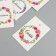 Cardboard "Flower Wreath" set 10 pcs (5 types) 4x6 cm