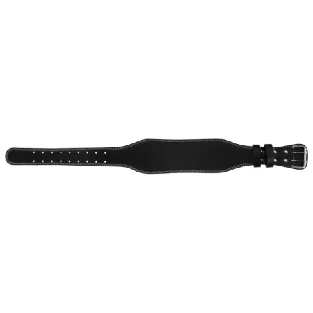 Belt for heavy athletics 100 cm, artificial leather, black color-7