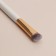 Make-up brush "White", 17.5 (+/- 1) cm, white color