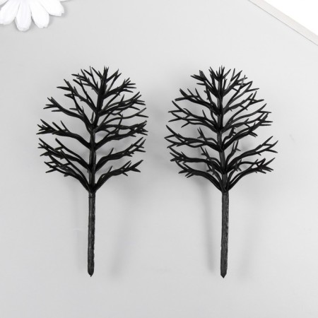 Decor for creating miniatures (trees) "The trunk of a tree - round crown" 12 cm-2