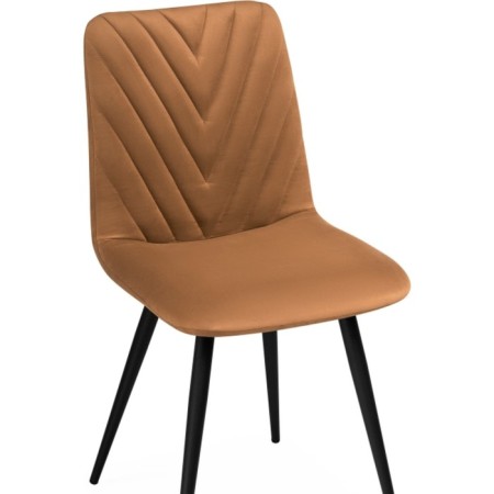 STULL OF A METALLARCASA RALF Metal/Velor, Black/Brick 44x53x83 cm-4