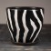 Flower pot "Zebra" No. 4 High oval, 2.6 liters