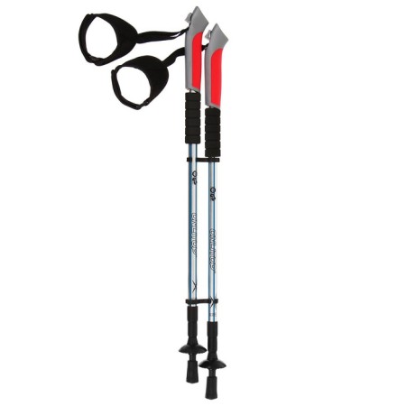Sticks for Scandinavian walking online, telescopic, 3 sections, up to 135 cm, 2 pcs., Mix color-12