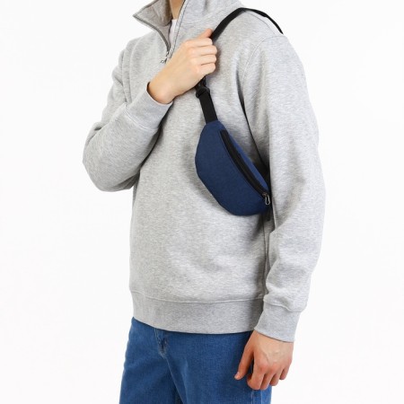 Waist bag, 23*8*11 cm, lightning department, 2 n/pocket, blue-6
