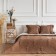 Cover with pillowcases "Hugo", size 230x250 cm, brown color