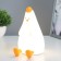Antistress nightlight "Kurochka" LED USB AKB White 9x14.3x17 cm Risalux