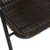 Set of garden furniture: table, 4 stools, brown