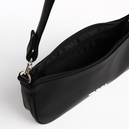 Women's bag Textura, baguette, small size, black color-7