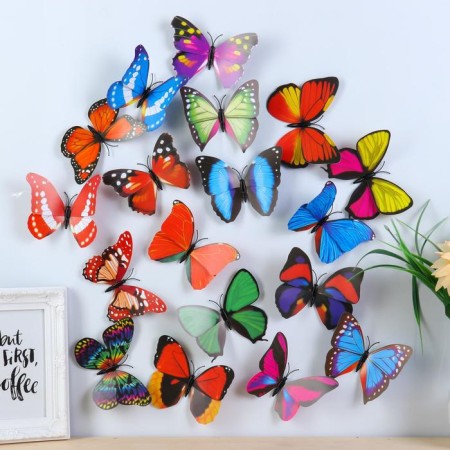 Magnet Plastic "Butterfly Polit" mix 12x7 cm