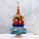 Musical souvenir "Temple", winter, blue background, manual painting