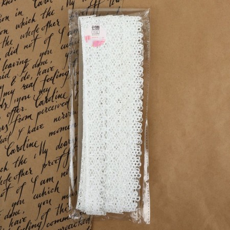 Lace Hypure, 20 mm × 9 ± 0.5 m, white color-2