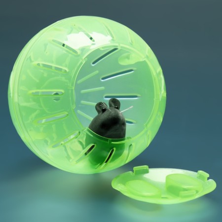 A ball for rodents 12 cm, green-2