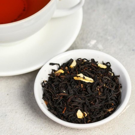 Gift set "Pharmacy", black tea with lemon zest, 25 g, flask-2