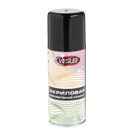 Veslee aerosol paint acrylic, black glossy, RAL 9005, 100 ml