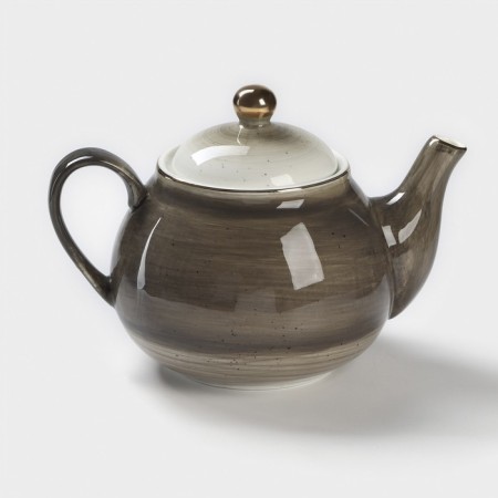 Kettle porcelain tender, Milky Way, 900 ml, gray color.-5