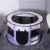 An animals aviary, a tent with a pattern, round, 70 x 40 cm, purple