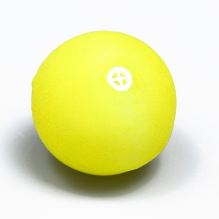 Velvet toy with a squeak "Smile", 4 cm, yellow-2