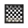 Magnetic chess 20 x 20 cm, King H-3.3 cm, d-1.5 cm, plastic board and figures